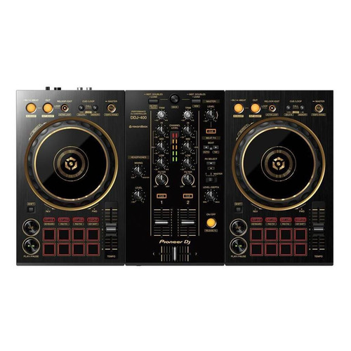 Controlador DJ Pioneer Rekordbox DDJ-400 dorado de 2 canales 110V/220V