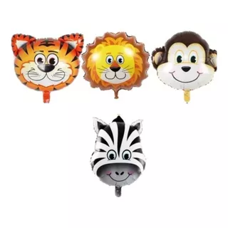 Globo Metalizado Cumpleaños Infantil 62cm Diseño Animales