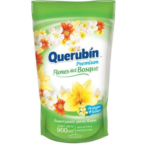 Suavizante Querubín Premium Flores del bosque repuesto 900 ml