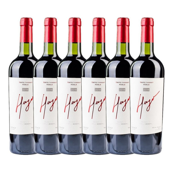 Vino Hugo Roble Tannat Promo X 6