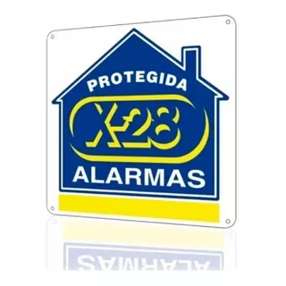 Cartel Disuasivo Seguridad Propiedad Protegida Alarma X-28