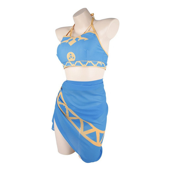 3 Piece Set Traje De Baño Cosplay De Legend Of Zelda Moda