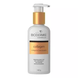 Gel Collagen Colageno Hidrolizado 140g Pele Jovial Biodermis Momento De Aplicação Dia/noite