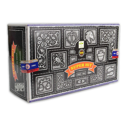 Incienso Satya Nag Champa Superhit 12 Un/ Ambiente Y Aromas. Fragancia Super Hit