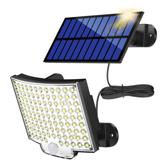 Lamparas Solares Para Exterior Recargable Panel Led Luz 100w