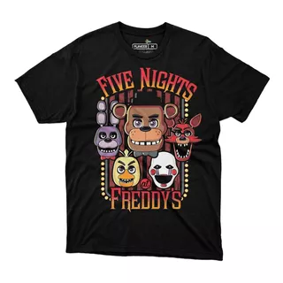 Playera Five Nights At Freddy's Videgame Juego Pc Oso Anime