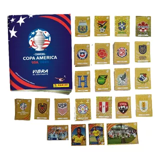 Set Álbum Copa América Usa 2024+todas Las Láminas Panini 