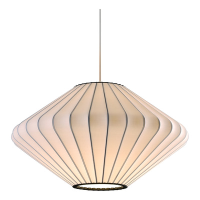 Lampara Colgante Malba 40cm Sustentable Diseño 3d Apto Led