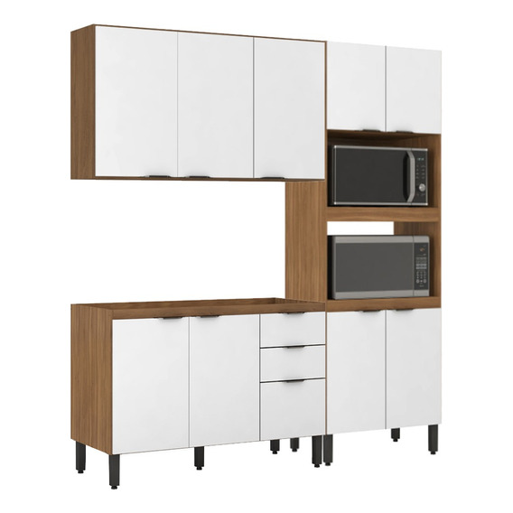 Juego Muebles De Cocina Panelero Bajo Mesada Aereo 100% Mdp