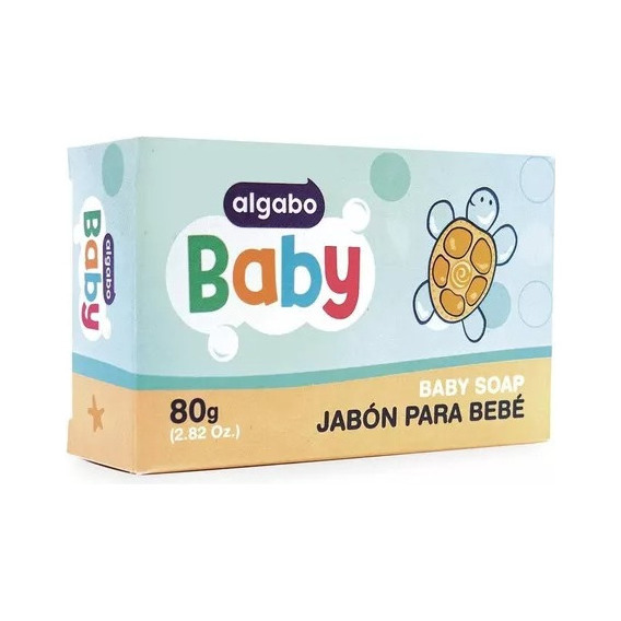 Jabón Para Bebés 80g Con Estuche Algabo