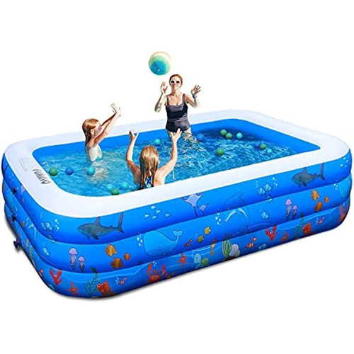 Alberca Piscina Inflable Funavo Medida: 100 X 71 X 22 Color Blue