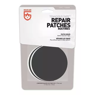 Parches De Reparación Gear Aid (pack X 4 Transparente/negro)