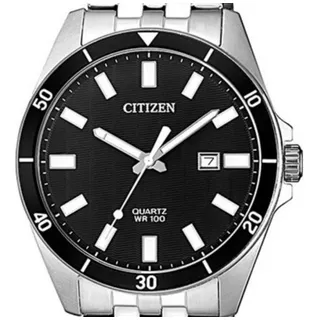 Relógio Citizen Masculino Prata Premium Casual Bi5050-54e Cor Da Correia Prateado Cor Do Bisel Prateado Cor Do Fundo Preto