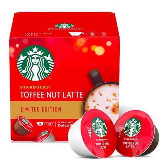 Dolce Gusto Starbucks toffee nut latte cápsulas 12 unidades	