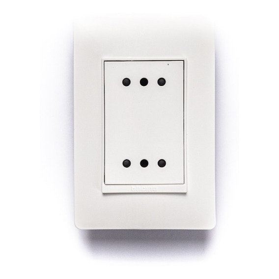 Enchufe Duplex 2p+t 10a 250v Blanco Armado Bticino Pu1213