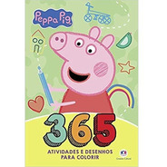 Livro 365 Atividades E Desenhos Para Colorir Peppa Pig