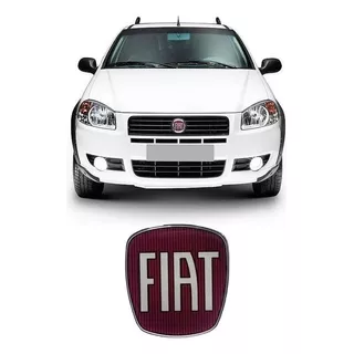 Adesivo Emblema Grade Fiat Strada 2005 A 2016 Resinado