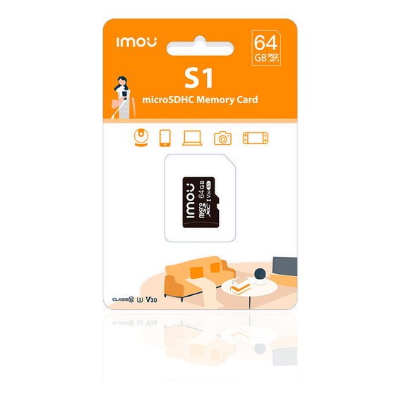 Tarjeta De Memoria Imou Microsd Sdhc S1 C10 Interior 64gb