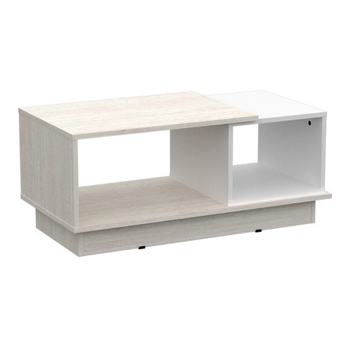 Mesa De Centro Ratona Milenial 90 X 45 X 39 Mosconi Color Venezia - Blanco