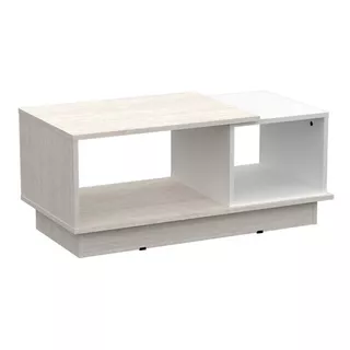 Mesa De Centro Ratona Milenial 90 X 45 X 39 Mosconi Color Venezia - Blanco