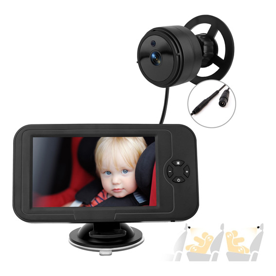 Baby Care Car Camera Monitor Hd 1080p, Night Vision, 4.3