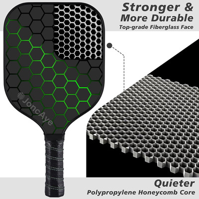 Joncaye Pickleball-paddles-set Of 4 Or 2 Rackets With Balls