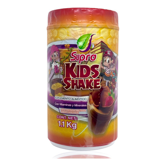 Proteína De Soya Avena Suero Kids Shake Chocolate 1.1 Kg Sup