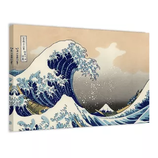 Cuadro Decorativo La Gran Ola De Kanagawa (canvas) 150x100cm
