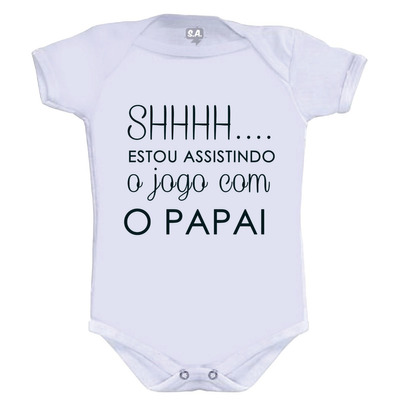 Body Shh... Estou Assistindo Jogo Com O Papai - Dia Dos Pais