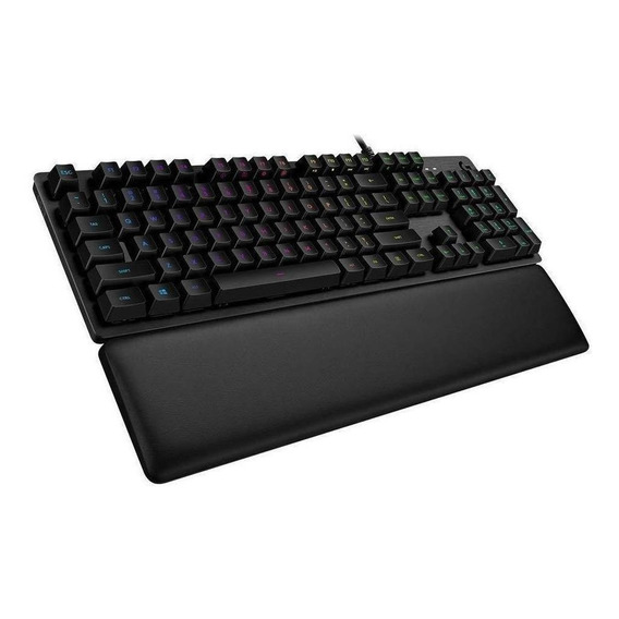 Teclado Gamer Mecanico Logitech G513 Carbon Lightsync Rgb Color del teclado Negro Idioma Español España