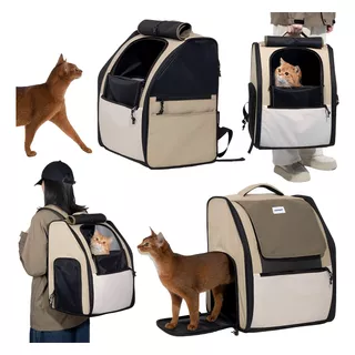 Mochila Back Pack Transportadora Gato Perro Mascota Grande