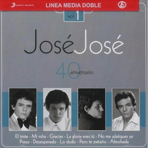 Jose Jose - 40 Aniversario Volumen 1 Uno - 2 Discos Cd