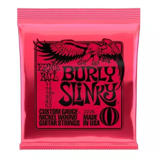 Ernie Ball 2226 Juego Cuerdas Guit Elect Burly Slinky 11/52