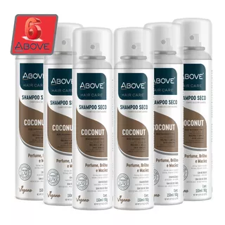 Kit 6 Shampoo Seco Spray Above Coconut - 150ml/90g