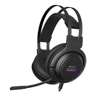 Auriculares Viewsonic Va300b Negro Cable Usb Call Center Gamer Pc Notebook