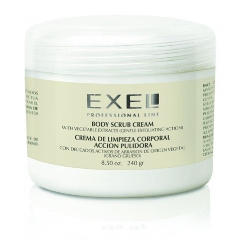 Crema Pulidora Corporal Exel Grano Grueso Limpieza X 240 G