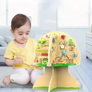 Didáctico Madera Motricidad Montessori Árbol Multifuncional 