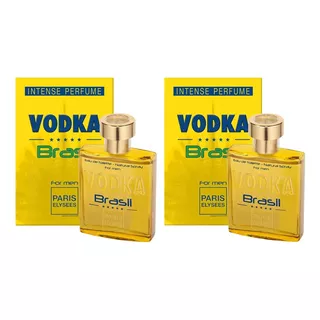 Kit 2 Perfumes Vodka Brasil Amarelo Paris Elysees Original