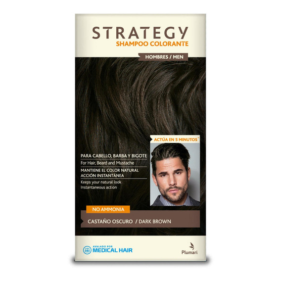 Strategy Shampoo Color Castaño Oscuro Efecto Inmediato (sh.c