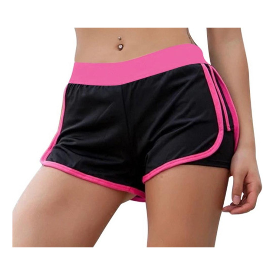 Short Con Licra Deportiva 2 En 1 Correr Gym Playa   Bk Roy