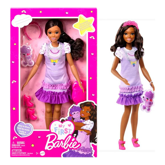 Mi Primera Barbie Mattel Basica Falda Violeta Hll18