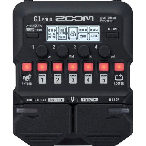 Pedal de efecto Zoom G1 Four  negro