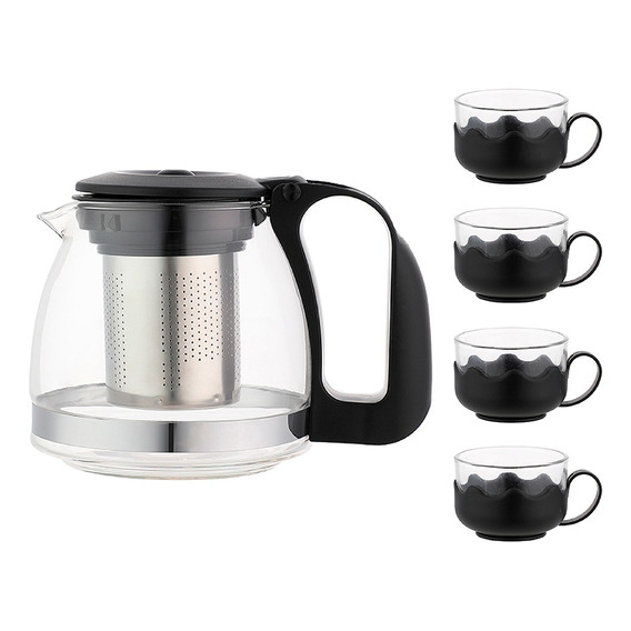 Miniso Juego De Té, Negro, Mediano