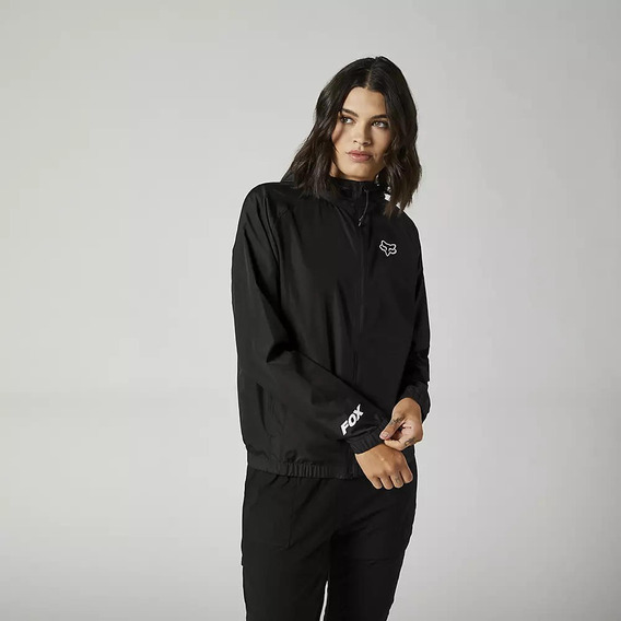 Chaqueta Cortavientos Lifestyle Mujer Rally Negro Fox