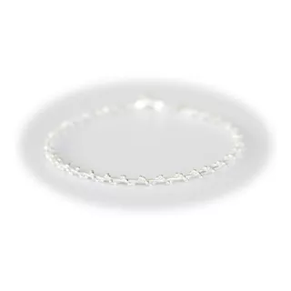 Pulsera Delicada Bolitas Torzadas - Plata Italiana 925