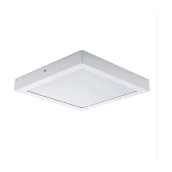 Plafon Led Candela Cuadrado Base 12w Calido X20 Unidades