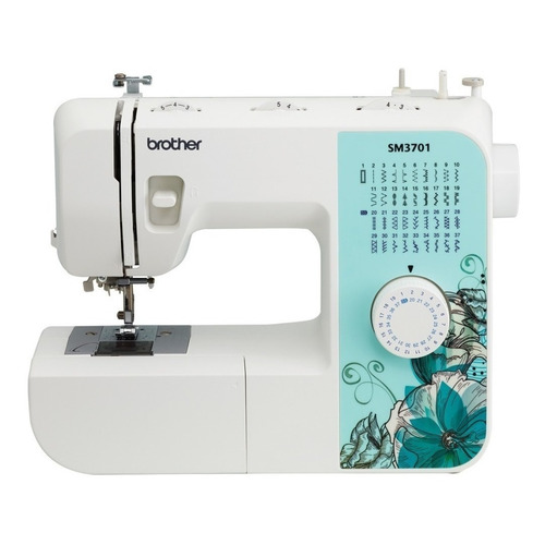 Máquina de coser recta Brother SM3701 portable blanca 110V