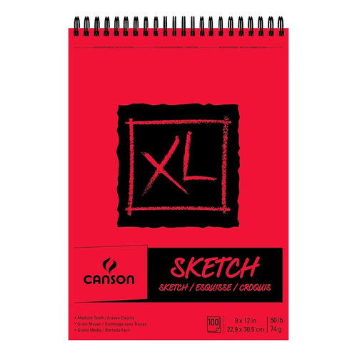 Cuaderno Dibujo Canson Xl Sketch Esbozo 100h 22,9x30,5cm 74g