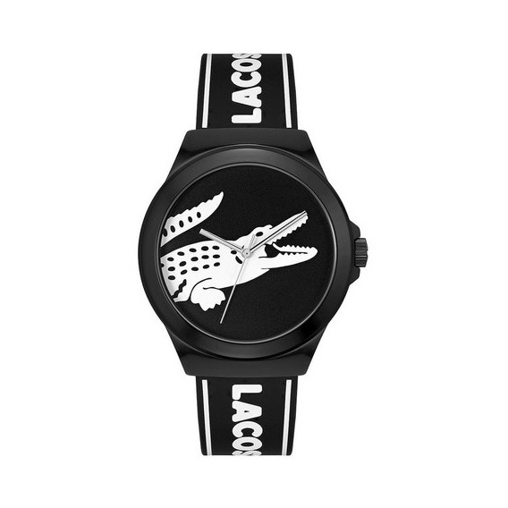 Reloj Lacoste Neocroc Para Hombre 2011185 Ss Color Del Fondo Negro Color De La Malla Negro Color Del Bisel Negro