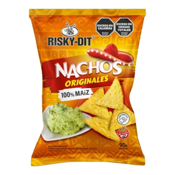 Nuevos! Nachos Risky Dit Maiz Originales 90g Snack Sin Tacc